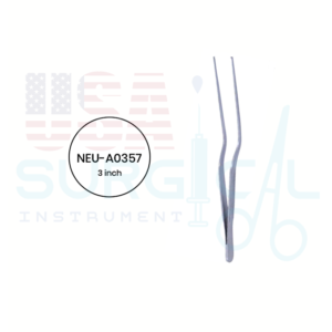 "Hoen Tissue Forceps Bayonet Shape, 1 x 2 Teeth, Gutsch Handle"