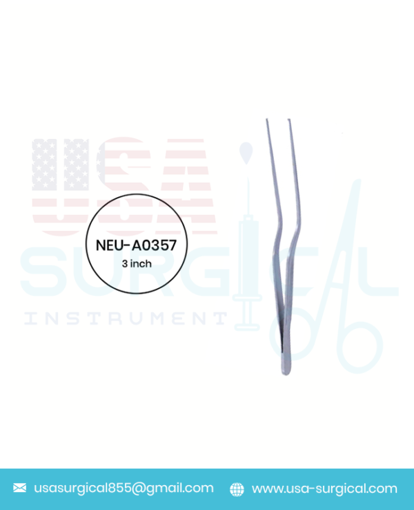 "Hoen Tissue Forceps Bayonet Shape, 1 x 2 Teeth, Gutsch Handle"