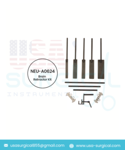 "PRIME Brain Retractor Kit Black Anodized, Attaches to the PRIME Cerebellar Retractor - COMPLETE SET"