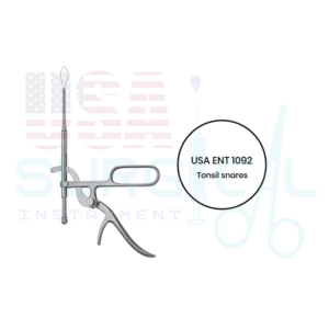 TYDING, Tonsil snares, with one straight tip